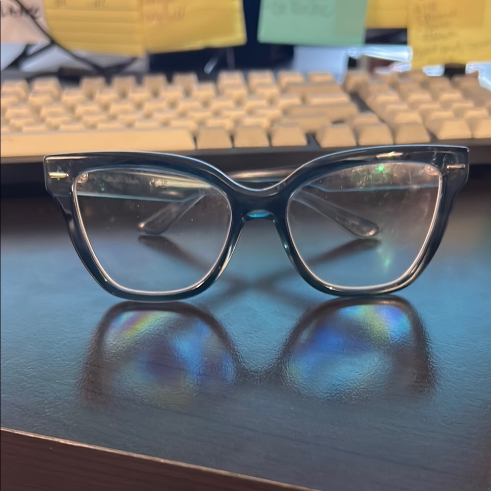 Stylish Blue Cat-Eye Glasses